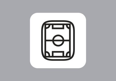 futbol alanı vektör illüstrasyonu 