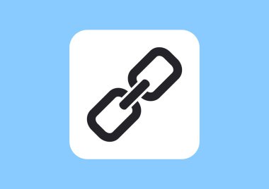 Blockchain simgesi olan basit web simgesi