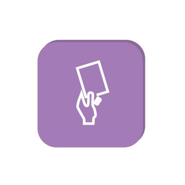 elinde vektör çizim kartı 