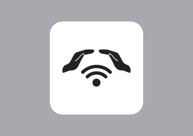 WiFi işareti illüstrasyon vektör 