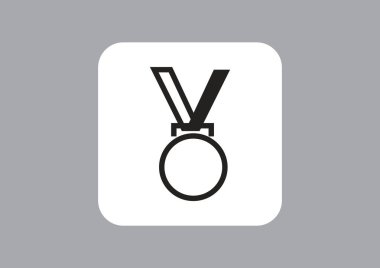 madalya için ilk yer web simge vektör çizim