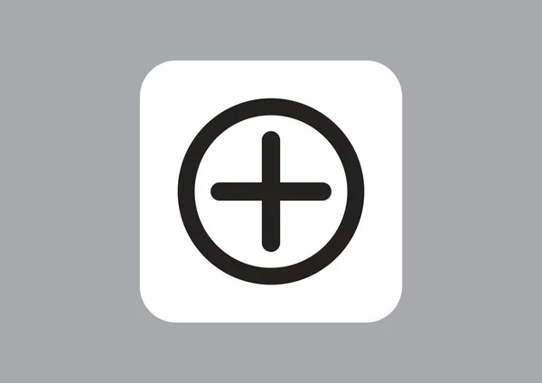 Einfaches Web Symbol Mit Kreis — Stockvektor