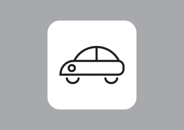 Car Web Icon Vector Illustration — Stock Vector