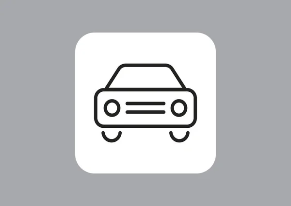 Icono Web Del Coche Ilustración Del Vector — Vector de stock