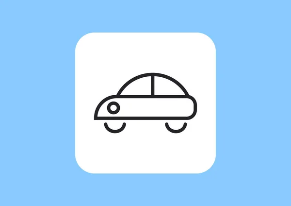 Auto Web Symbol Vektor Illustration — Stockvektor