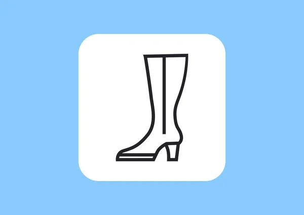 Boot web pictogram. — Stockvector