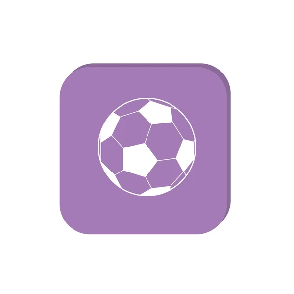 Football Web Icon Colorful Vector Illustration — Stock Vector