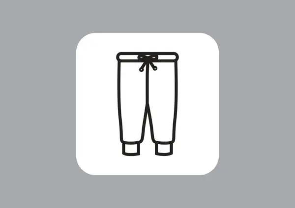 Pantalón icono web — Vector de stock