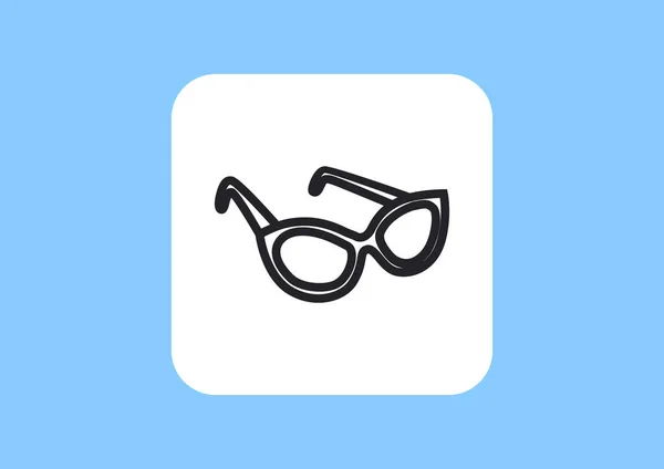 Modern Glasses Web Icon Vector Design — Stock Vector