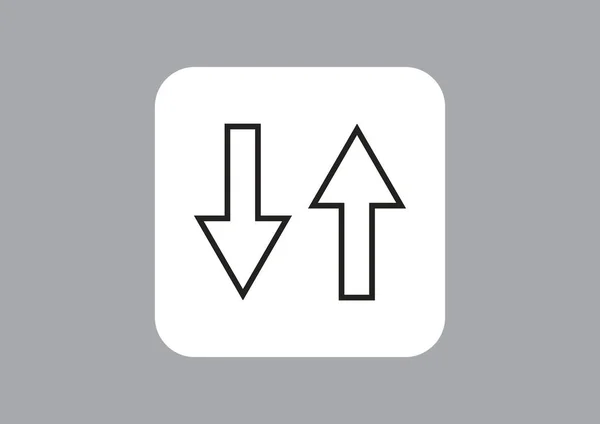 Pfeile Web Symbol Vektorillustration — Stockvektor