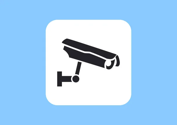 Sinal ícone da web CCTV — Vetor de Stock