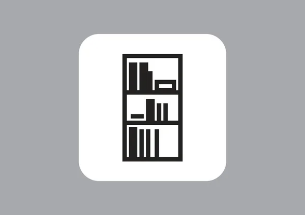 Bibliothèque Flat Icon — Image vectorielle