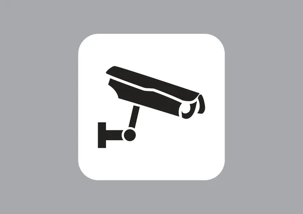 Firma icona web CCTV — Vettoriale Stock