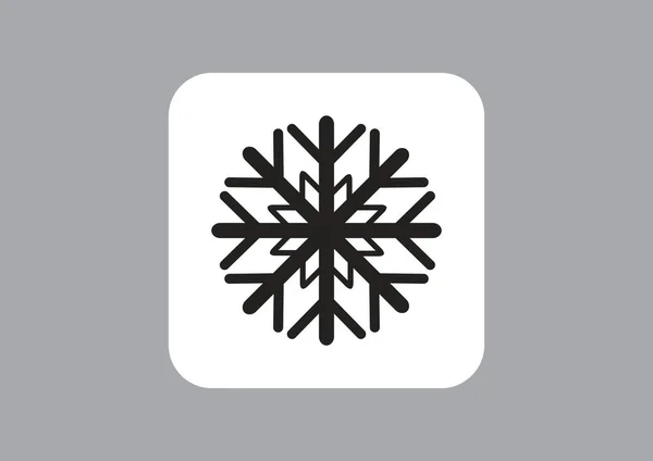 Sneeuwvlok web pictogram — Stockvector