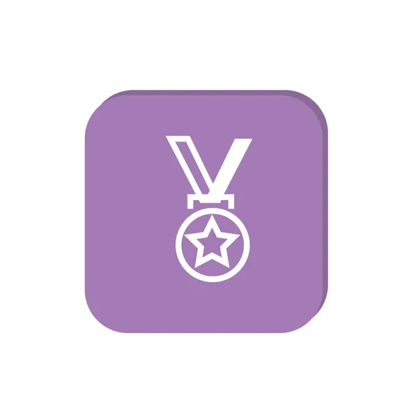 Εικονογράφηση Φορέας Μετάλλιο Για Πρώτη Θέση Web Εικονίδιο — Διανυσματικό Αρχείο