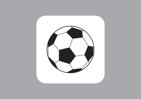 Ícone Web Futebol Ilustração Vetorial Colorida — Vetor de Stock