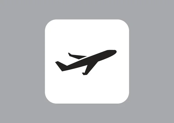 간단한 비행기 아이콘 — 스톡 벡터