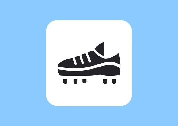 Einfaches Web Symbol Mit Fußballschuhen — Stockvektor