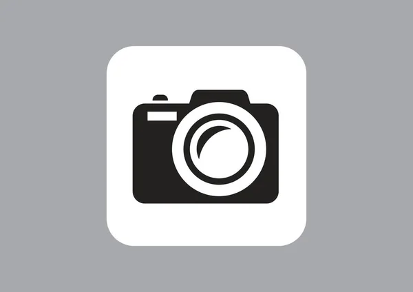 Ikona Sieci Web Proste Aparatu Fotograficznego — Wektor stockowy