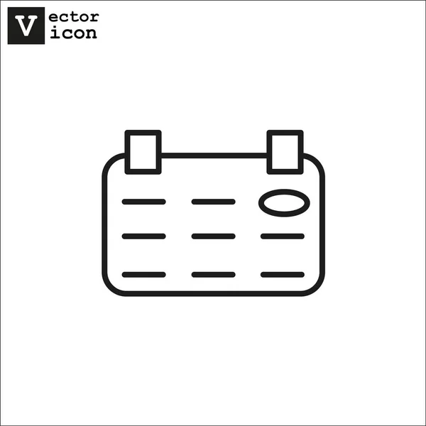 Kalender Web Symbol Vektorillustration — Stockvektor