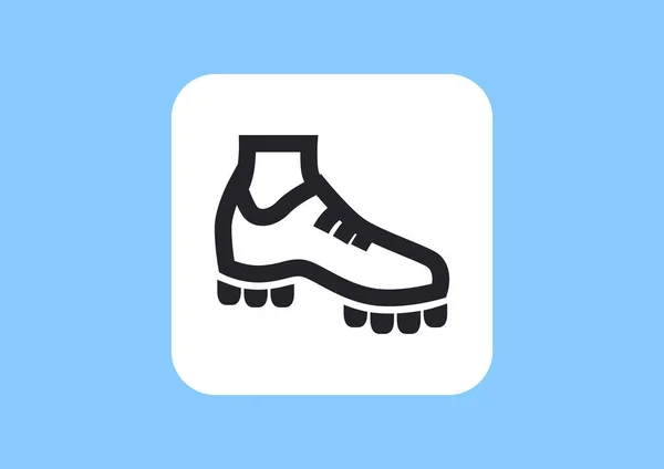 Icône Web Simple Avec Chaussure Football — Image vectorielle