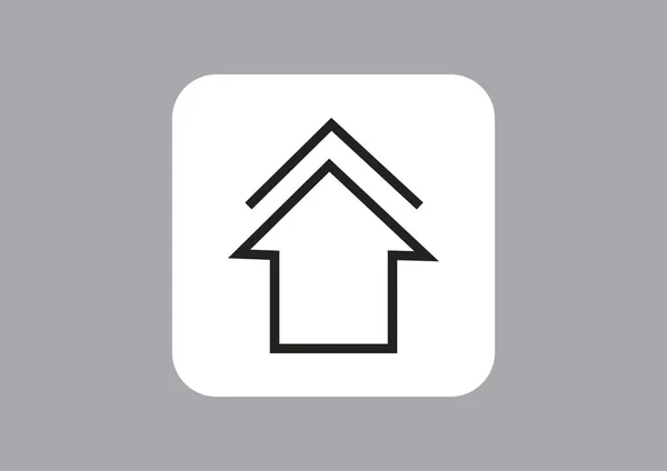 Icono Web Simple Con Símbolo Flecha — Vector de stock