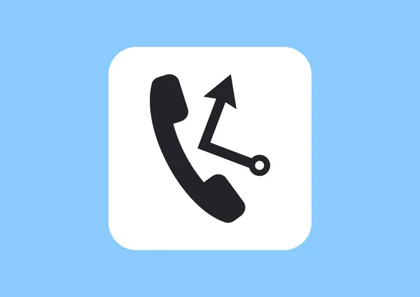 Telefon görüşmesi web simgesi — Stok Vektör
