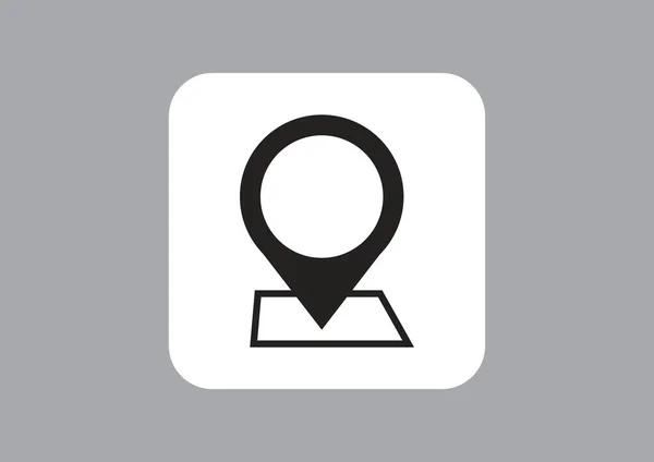 地図ポインタWebアイコン — ストックベクタ