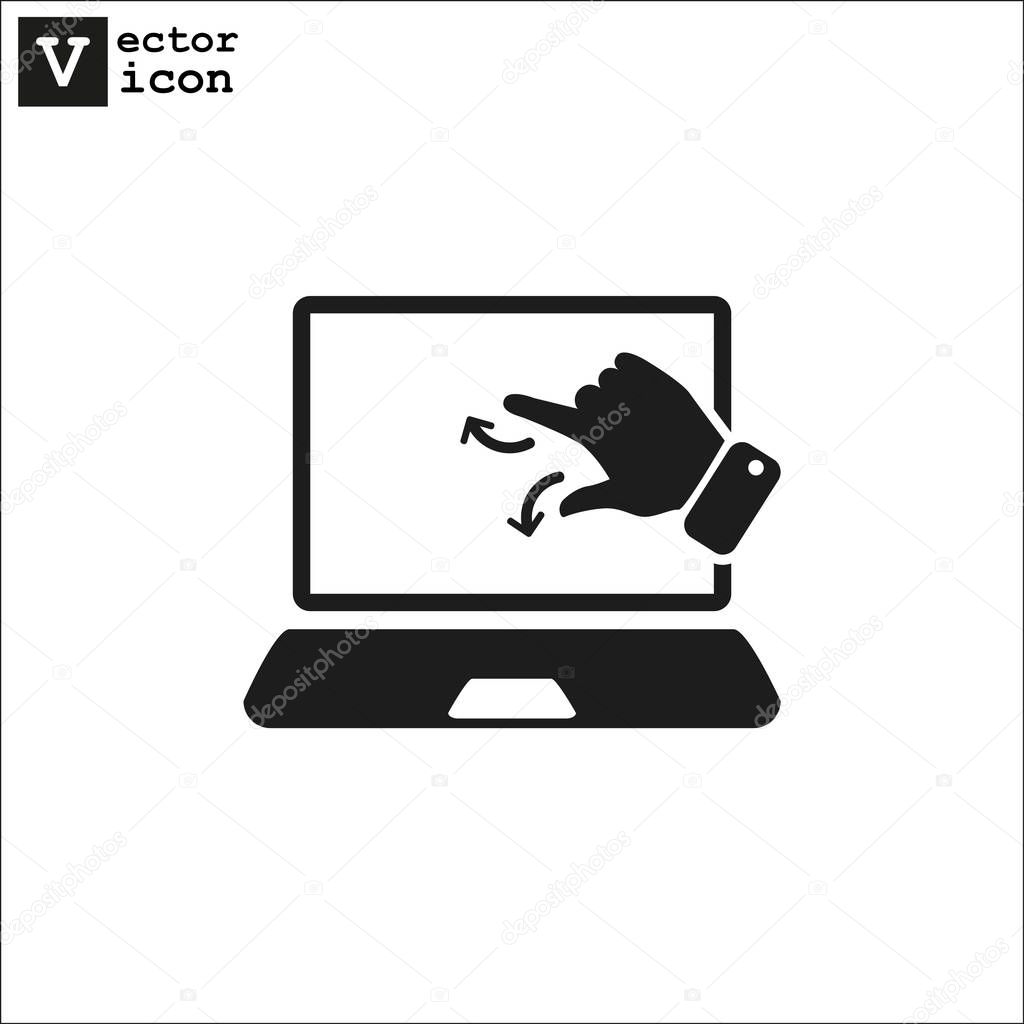 laptop  web icon. 