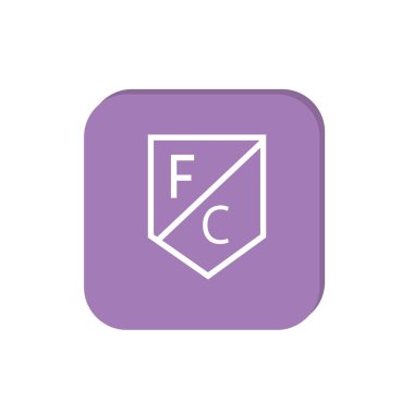 Futbol web simgesi, renkli vektör çizim