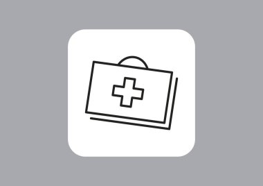 tıbbi kutusu vektör çizim 