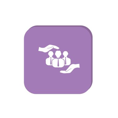 insanlar ve el web simgesi grubudur. vektör tasarımı