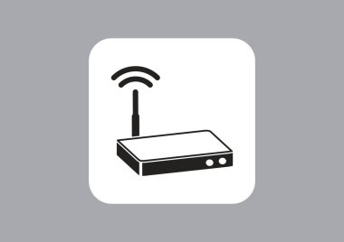 yönlendirici basit simgesi