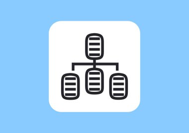 bilgi değişimi simgesi, vektör çizim