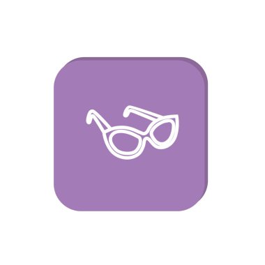 Modern gözlük web simgesi, vektör tasarımı