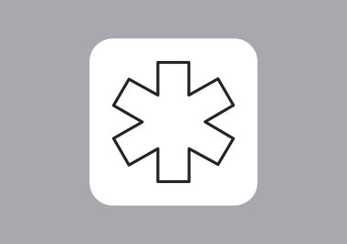 tıbbi web simgesi, vektör tasarımı