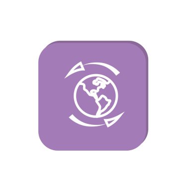 vektör çizim tasarım dünya işareti simgesi