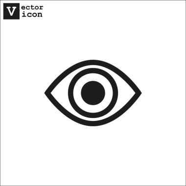 Göz Ağı simgesi, vektör illüstrasyonu 