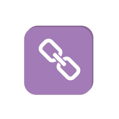 Basit web zincir simgesi. Vektör çizim. 