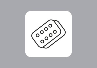 alçı simgesi, vektör illüstrasyonu 