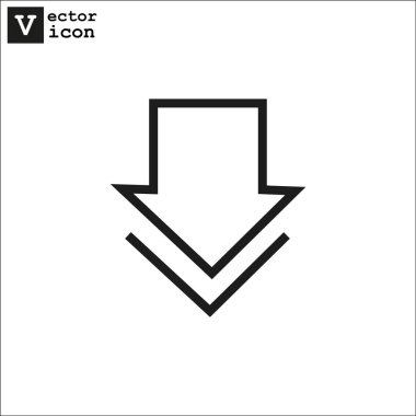 Basit web simgesi ok simgesiyle