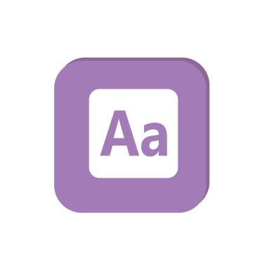 Smartphone alfabe işareti simgesi