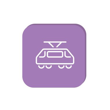 Basit tramvay web simgesi