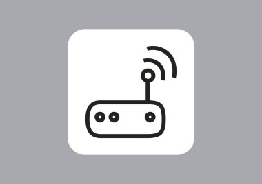 yönlendirici basit simgesi