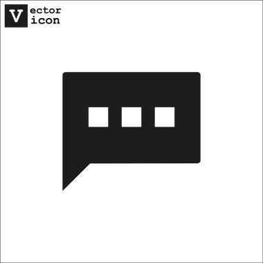 Diyalog kabarcık web simgesi