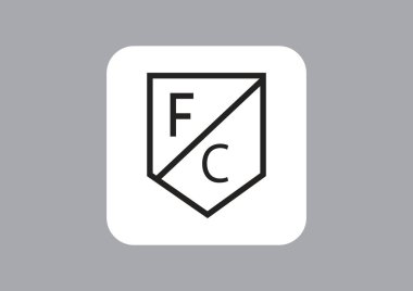 Futbol web simgesi, renkli vektör çizim