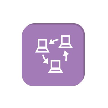 bilgi değişimi simgesi, vektör çizim