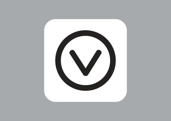 Marca Verificación Vector Signo Ilustración — Archivo Imágenes Vectoriales