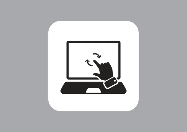 Icono web para ordenador portátil . — Archivo Imágenes Vectoriales