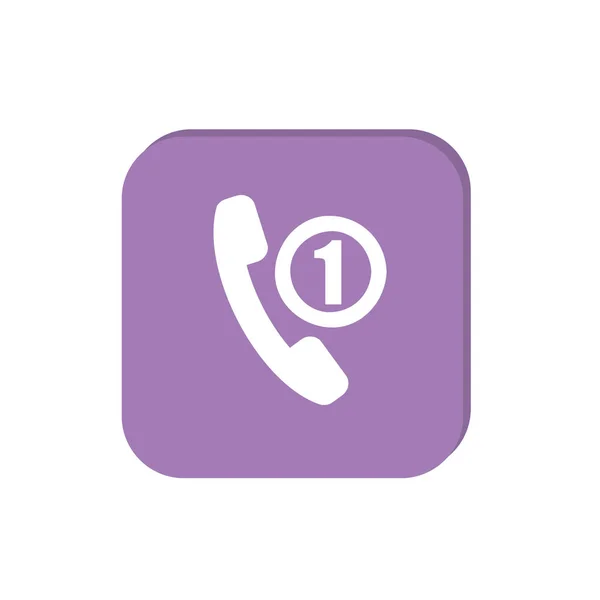 Icône web d'appel téléphonique — Image vectorielle